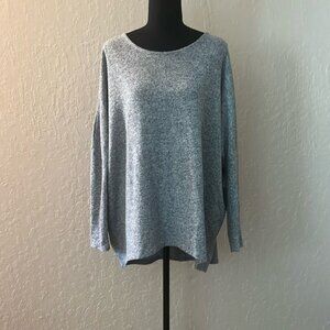 BAR by Melis‎ Kazan Crewneck dolman sleeve high low sweater
